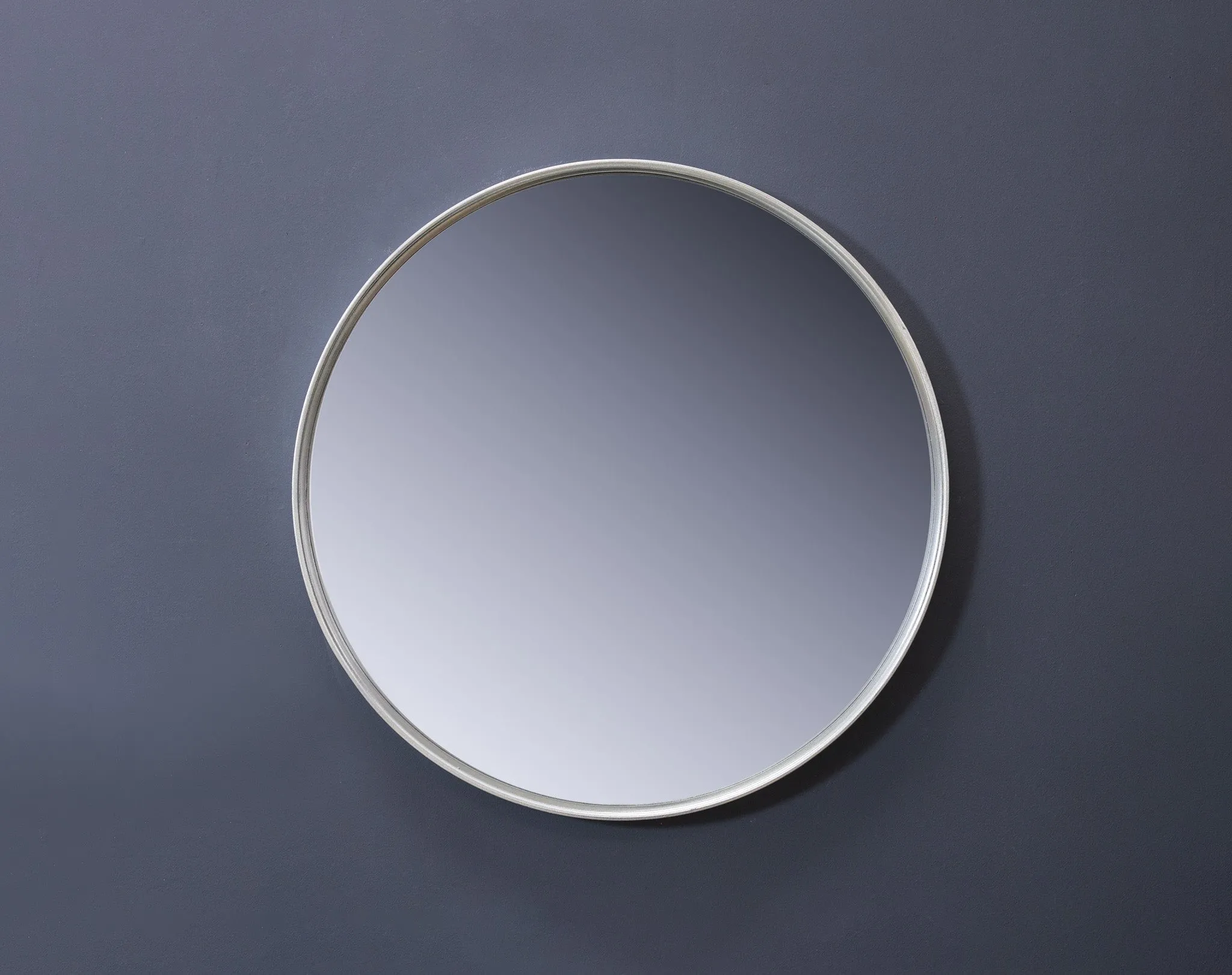 22" Silver Circle Mirror - Metalle Collection