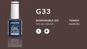 Andreia esmaltes the gel polish - ultra pigmentado 10,5ml, G033