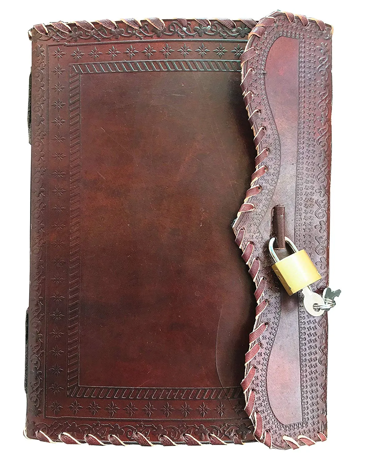 Antique Style Secret Leather Notebook Journal Diary