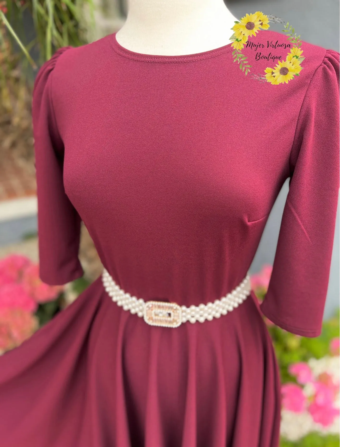 Burgundy Maxi Dress