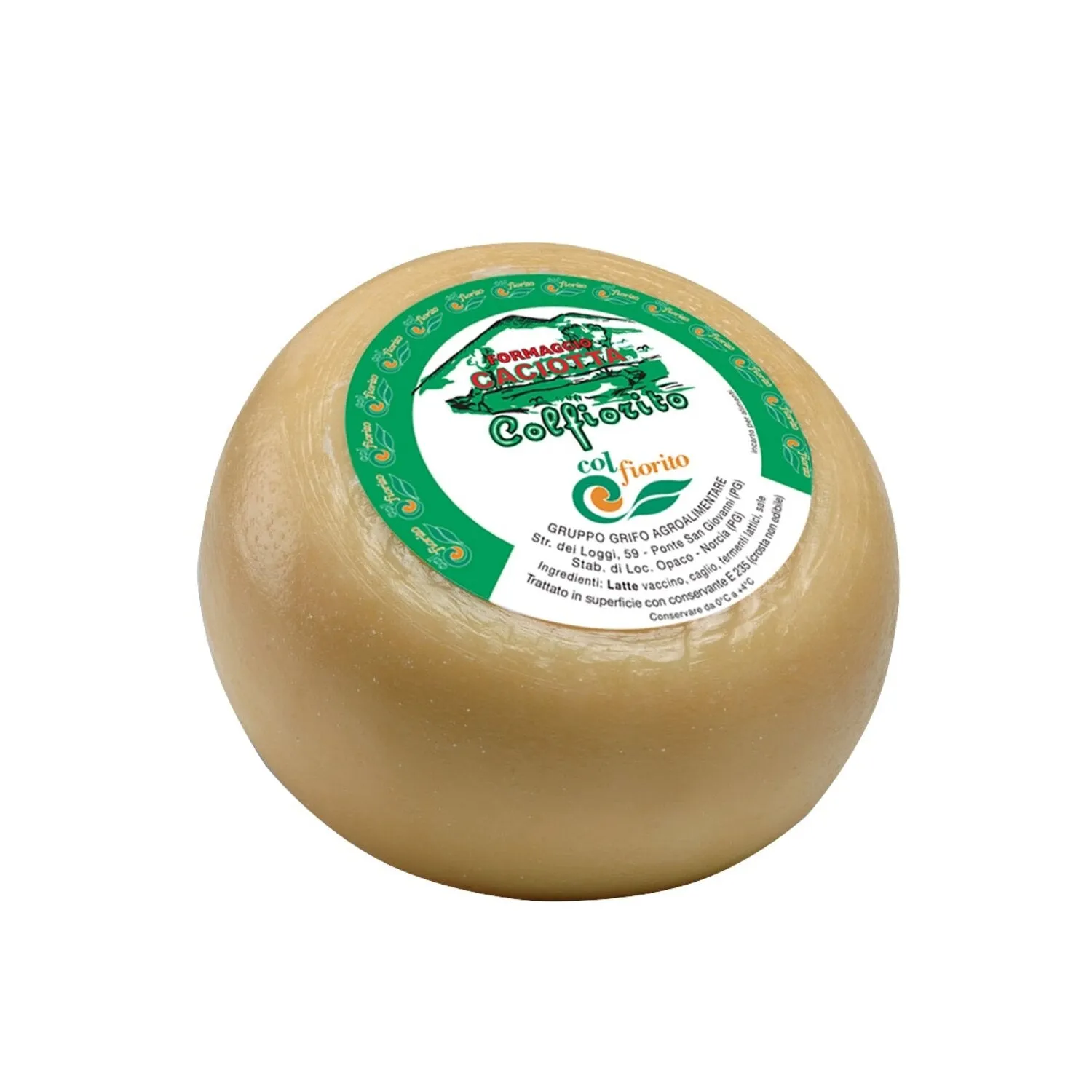 Caciotta fresca con latte vaccino Colfiorito - circa 500 gr