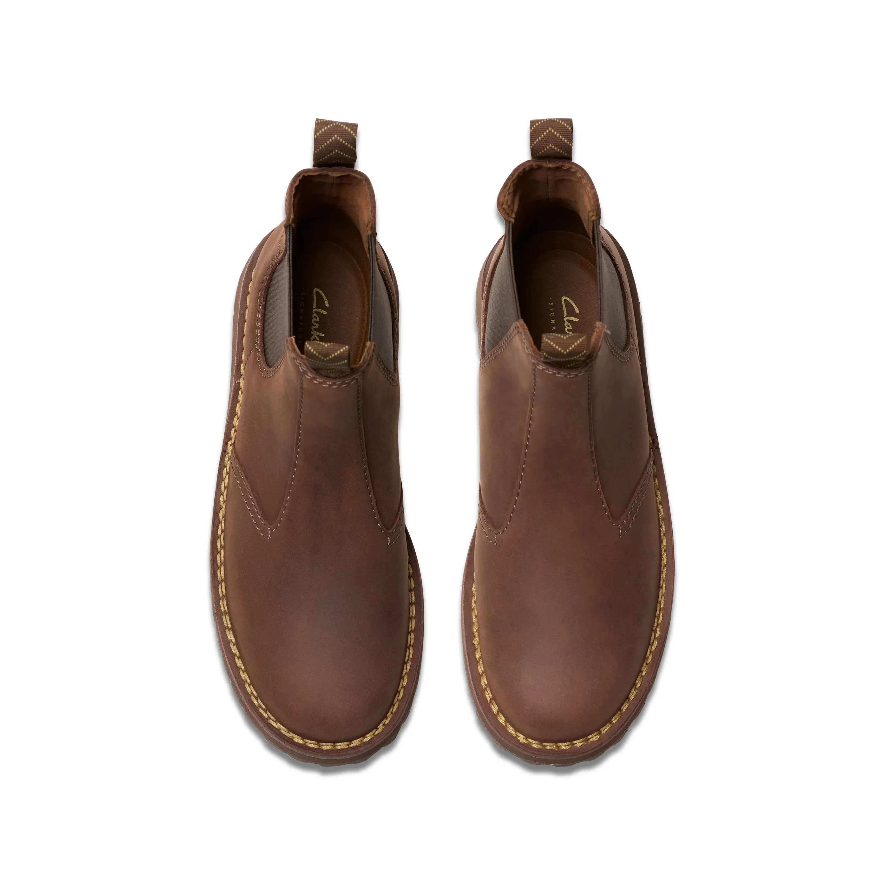 CLARKS | BOTAS HOMBRE | SOLSBURY EASY DARK BROWN LEATHER | MARRÓN