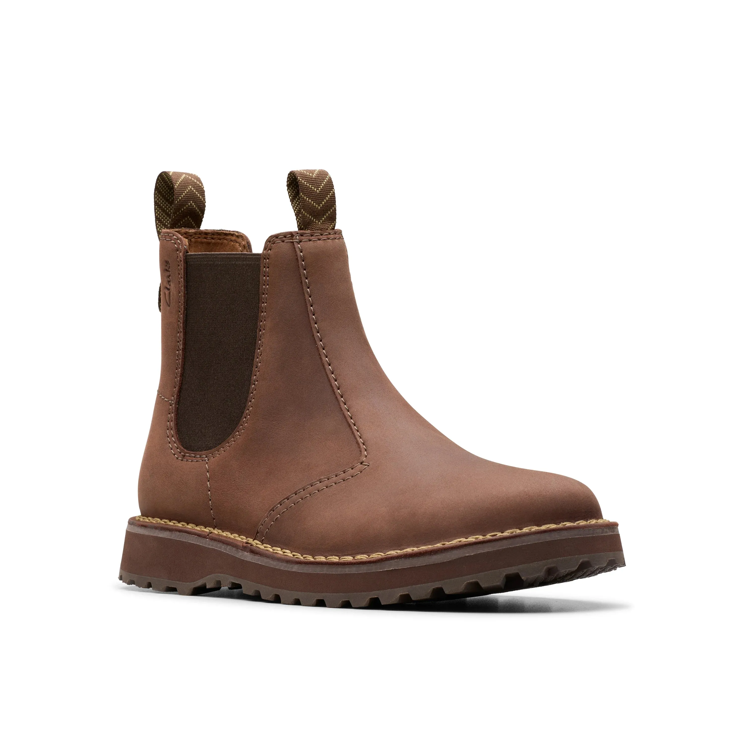 CLARKS | BOTAS HOMBRE | SOLSBURY EASY DARK BROWN LEATHER | MARRÓN