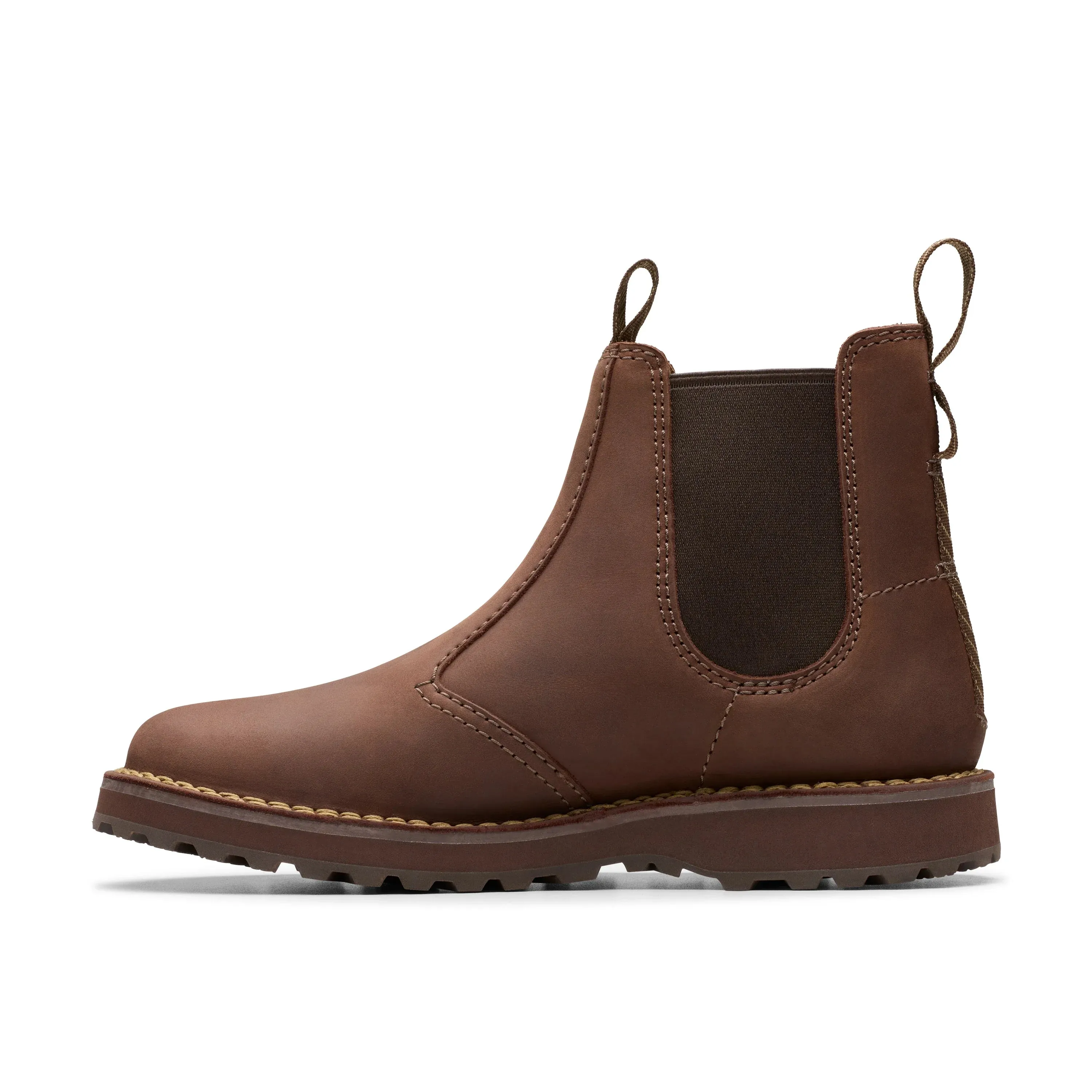 CLARKS | BOTAS HOMBRE | SOLSBURY EASY DARK BROWN LEATHER | MARRÓN