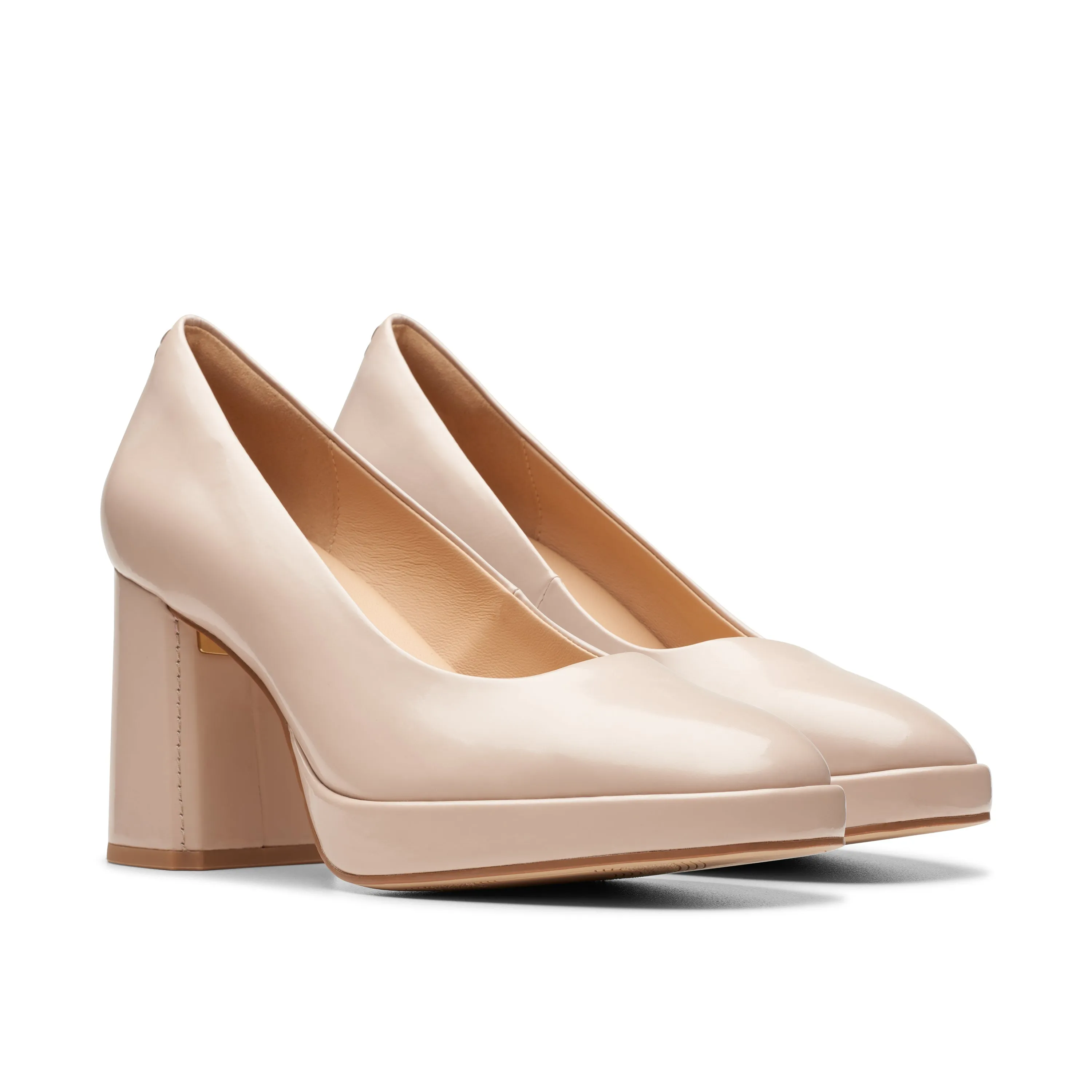 CLARKS | ZAPATOS DE VESTIR MUJER | ZOYA85 COURT SAND PATENT | BEIGE