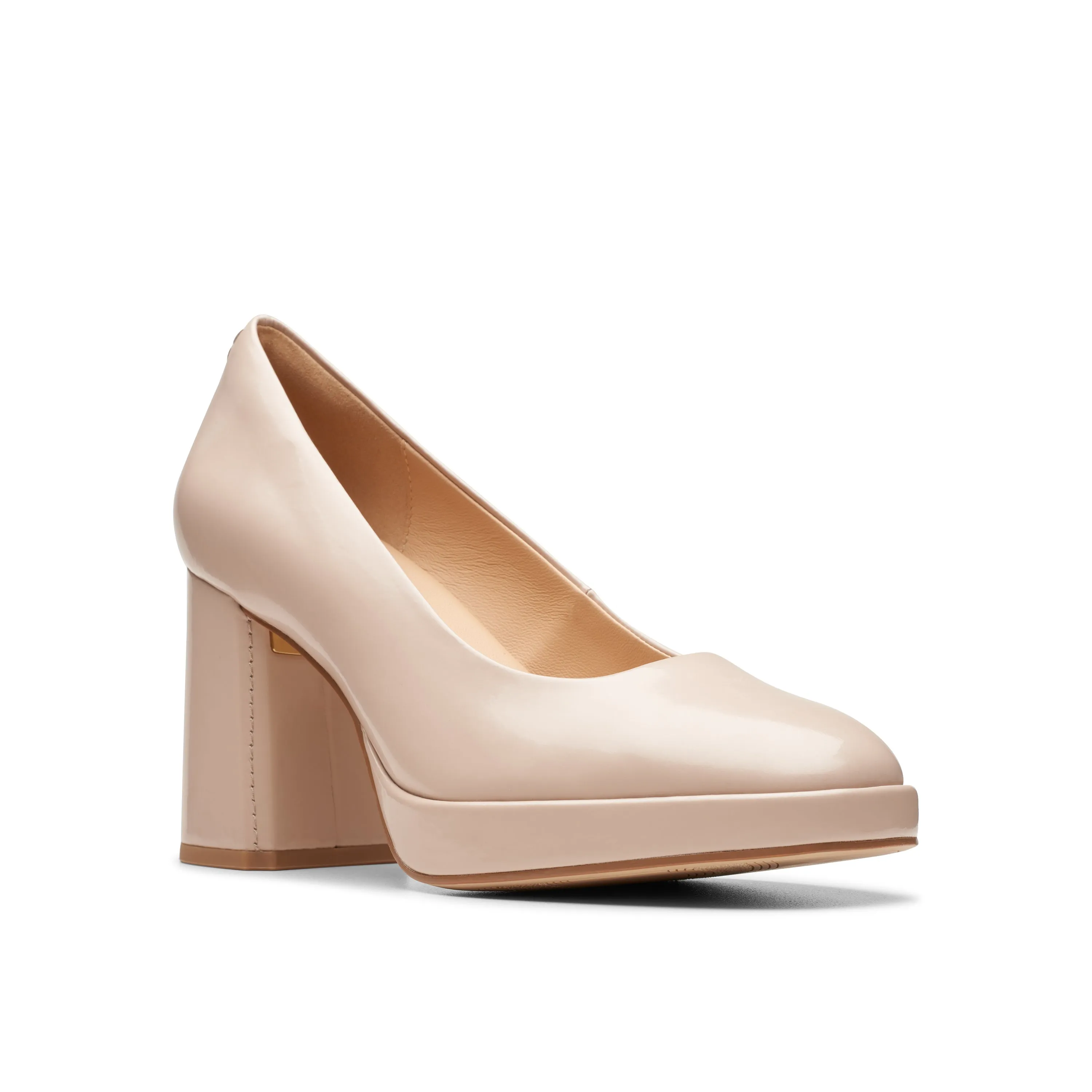 CLARKS | ZAPATOS DE VESTIR MUJER | ZOYA85 COURT SAND PATENT | BEIGE