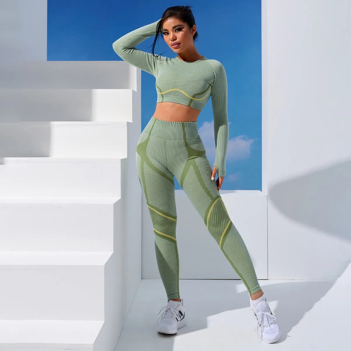 Conjunto SportTech Top Manga Longa e Legging