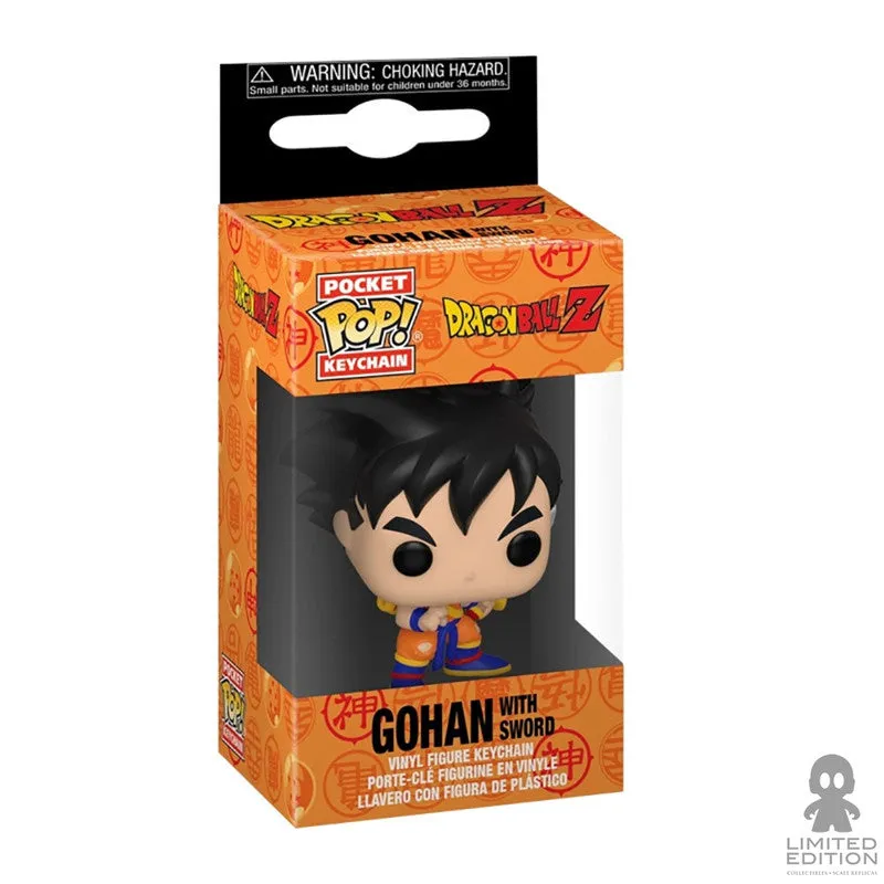 Funko Llavero Pop Keychain Gohan Con Espada Dragon Ball