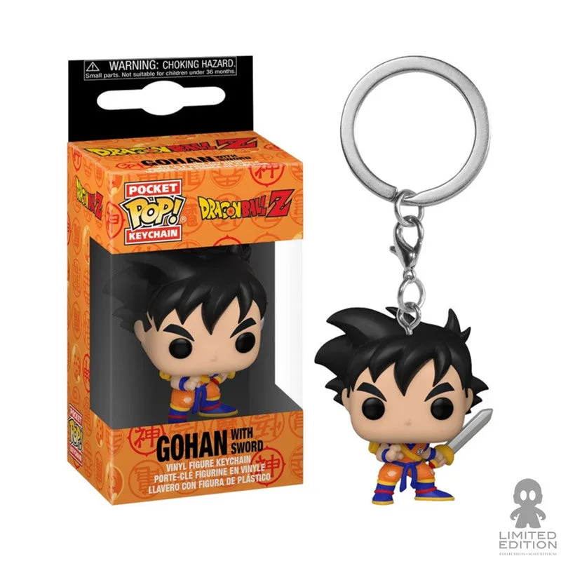 Funko Llavero Pop Keychain Gohan Con Espada Dragon Ball