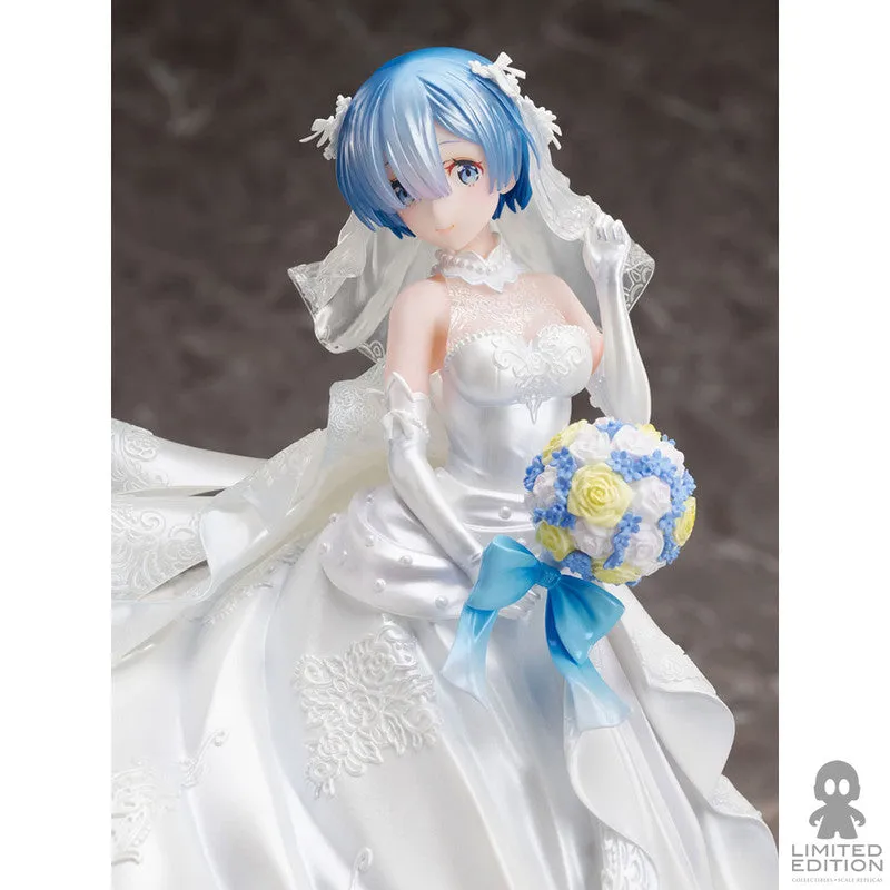 Furyu Figura Rem Wedding Dress Escala 1:7 Re:Zero Starting Life In Another World - Limited Edition