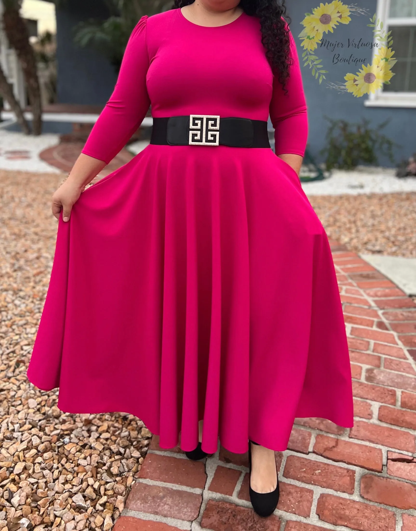 Hot Pink Maxi Dress