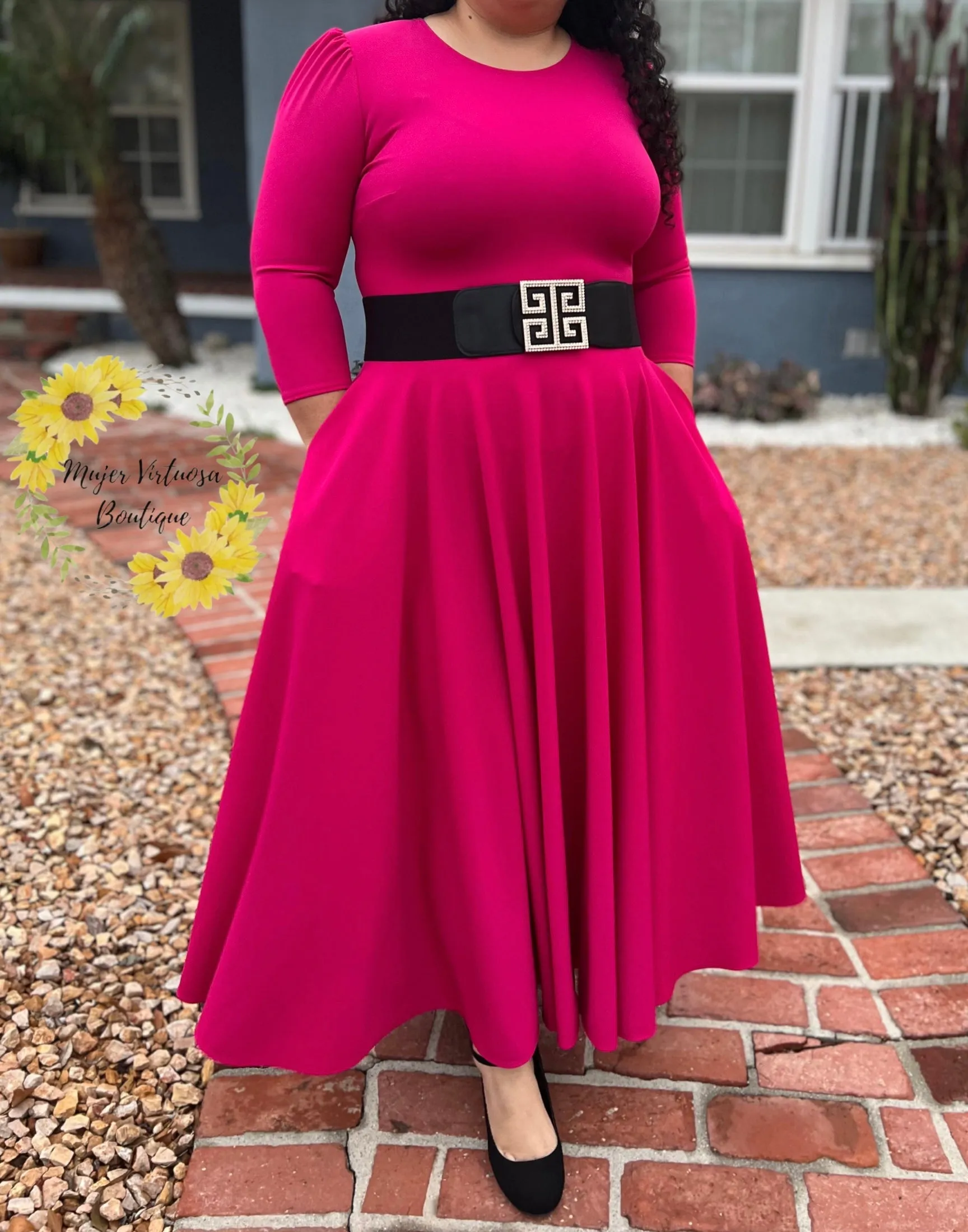 Hot Pink Maxi Dress