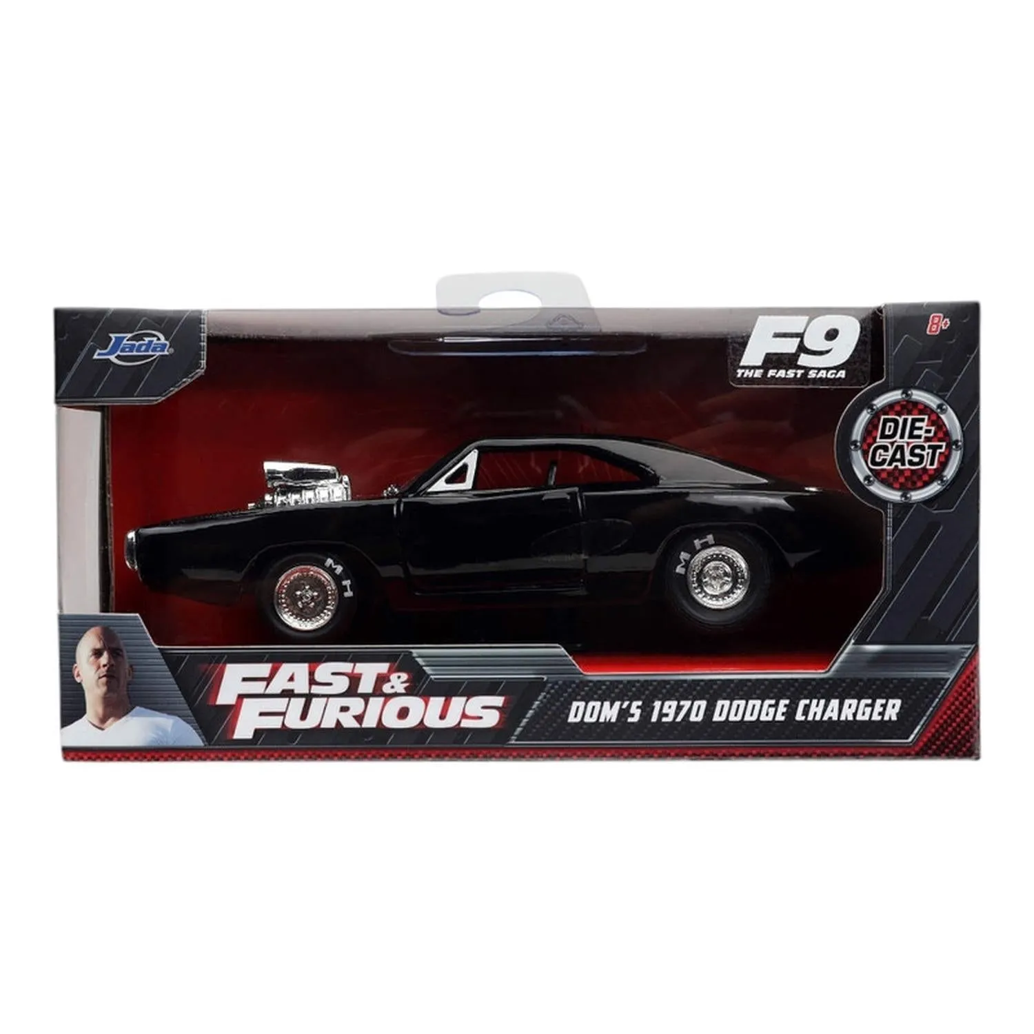 Jada Toys Vehículo Dom'S Dodge Charger R/T Brillante Escala 1:32 Fast & Furious