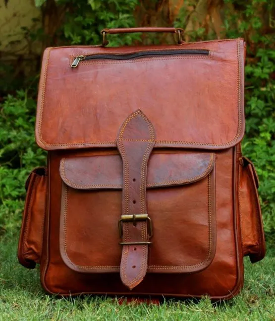 Leather backpack Vintage Bag Leather Handmade Vintage Style Backpack/College Bag