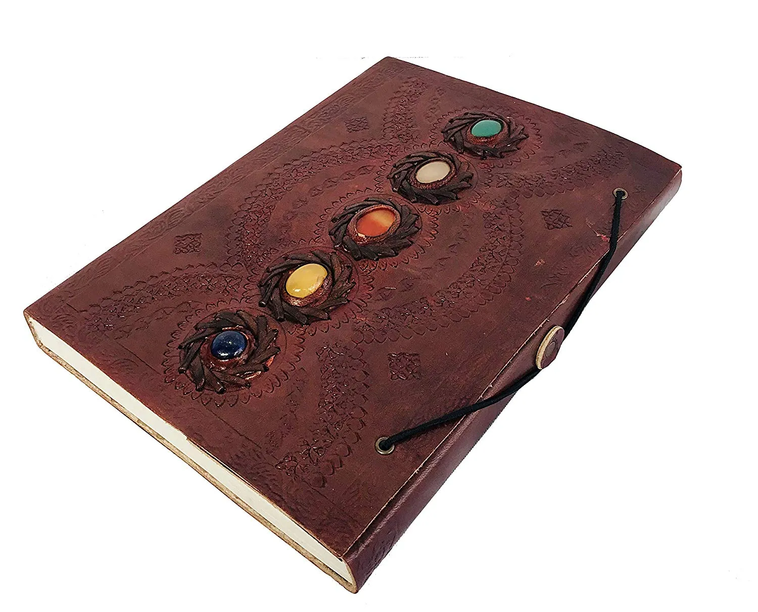 Leather Journal Book Medieval Stone Embossed