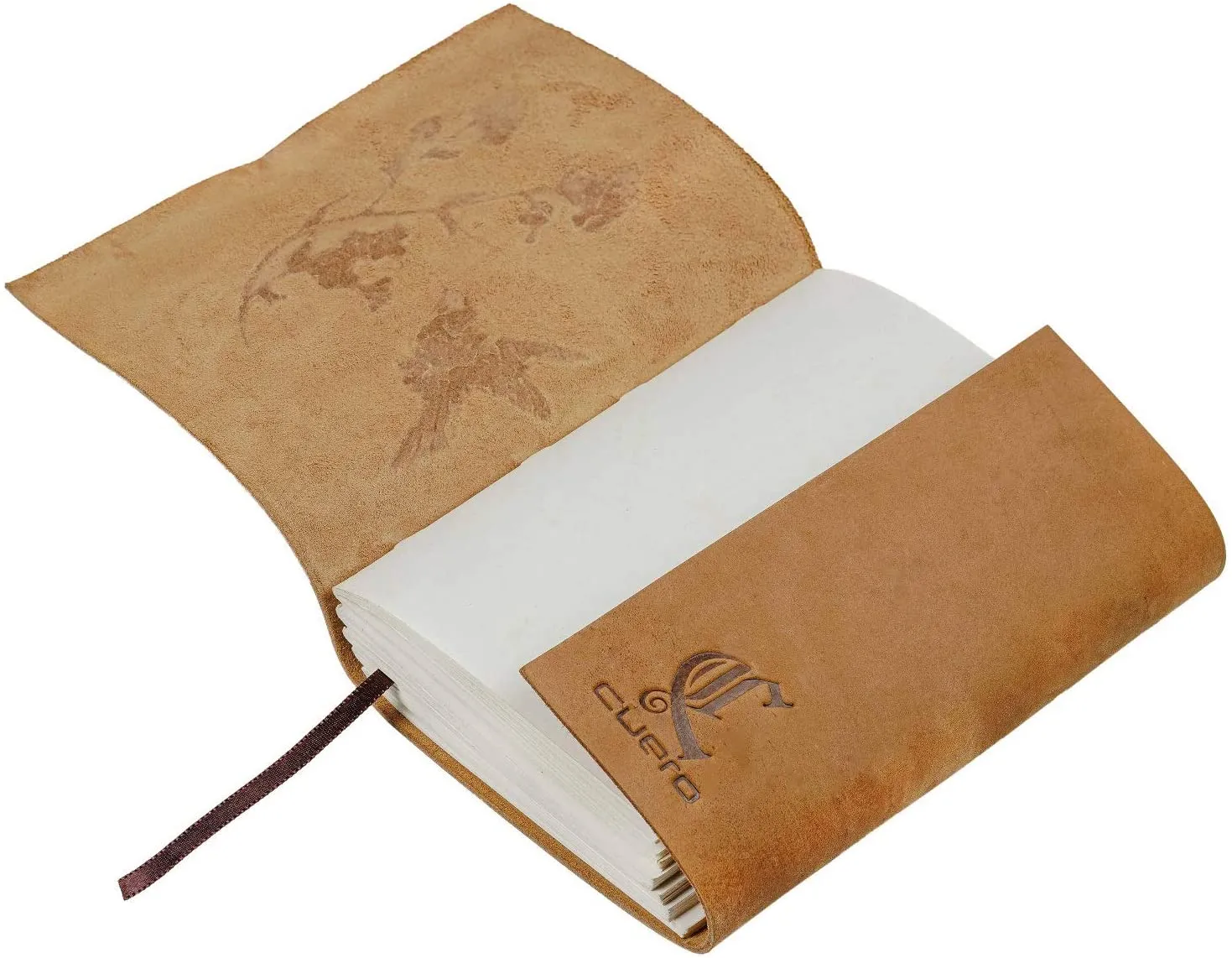 Leather Journal Tree & Bird Leather Bound Writing Journal