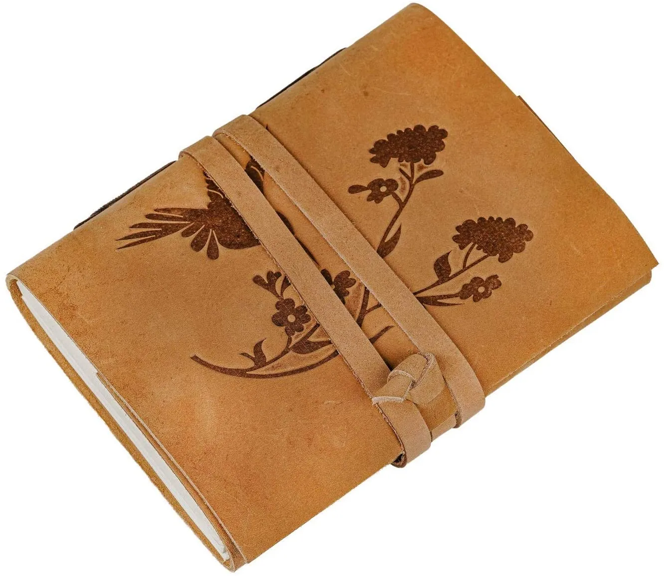 Leather Journal Tree & Bird Leather Bound Writing Journal