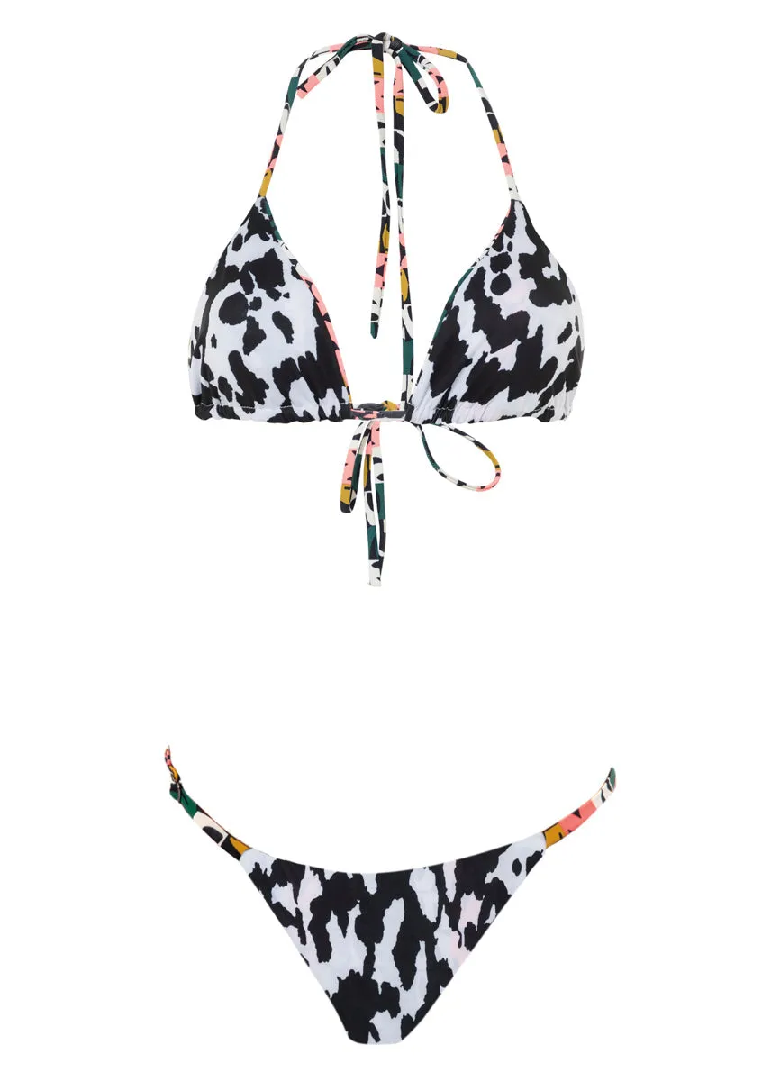 Maaji Abstrac Geo Flash Single Strap Bikini Bottom