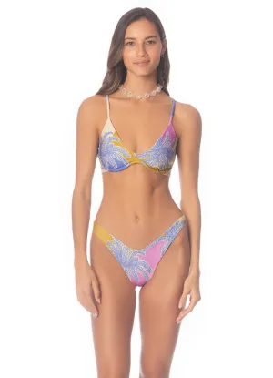 Maaji Periwinkle Palms Irene Unmolded Underwire Bikini Top