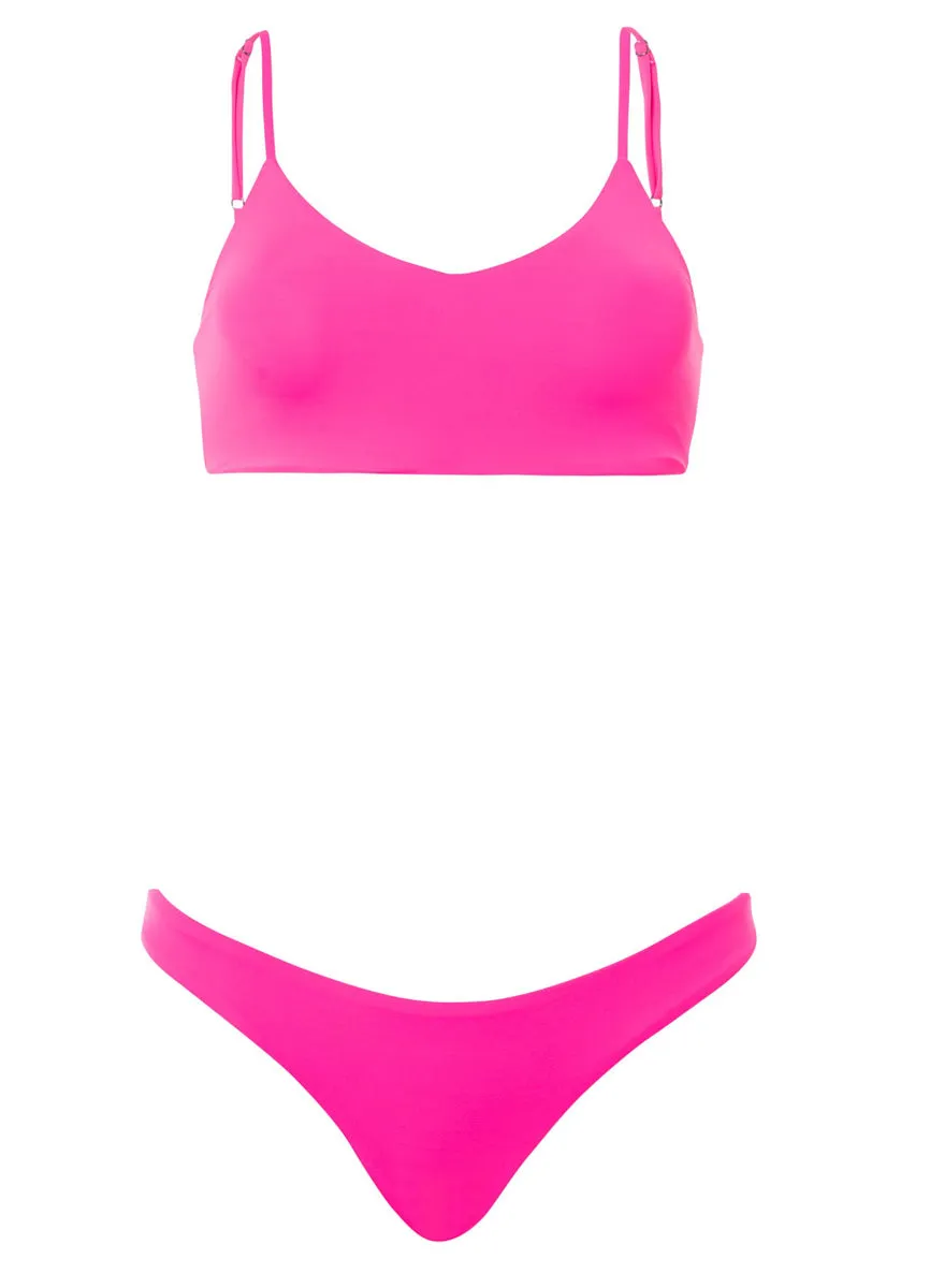 Maaji Radiant Pink Flirt Thin Side Bikini Bottom