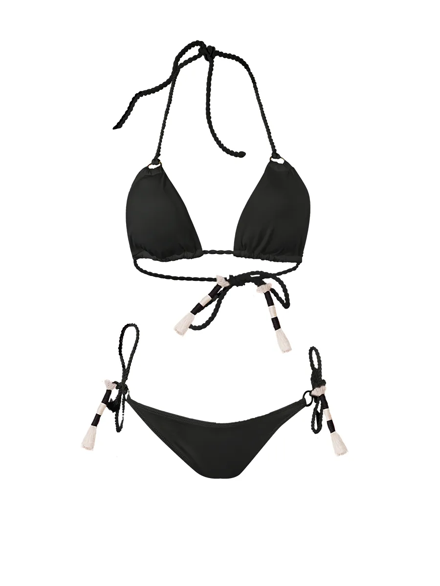 Palette Black Adjustable Bikini Bottom