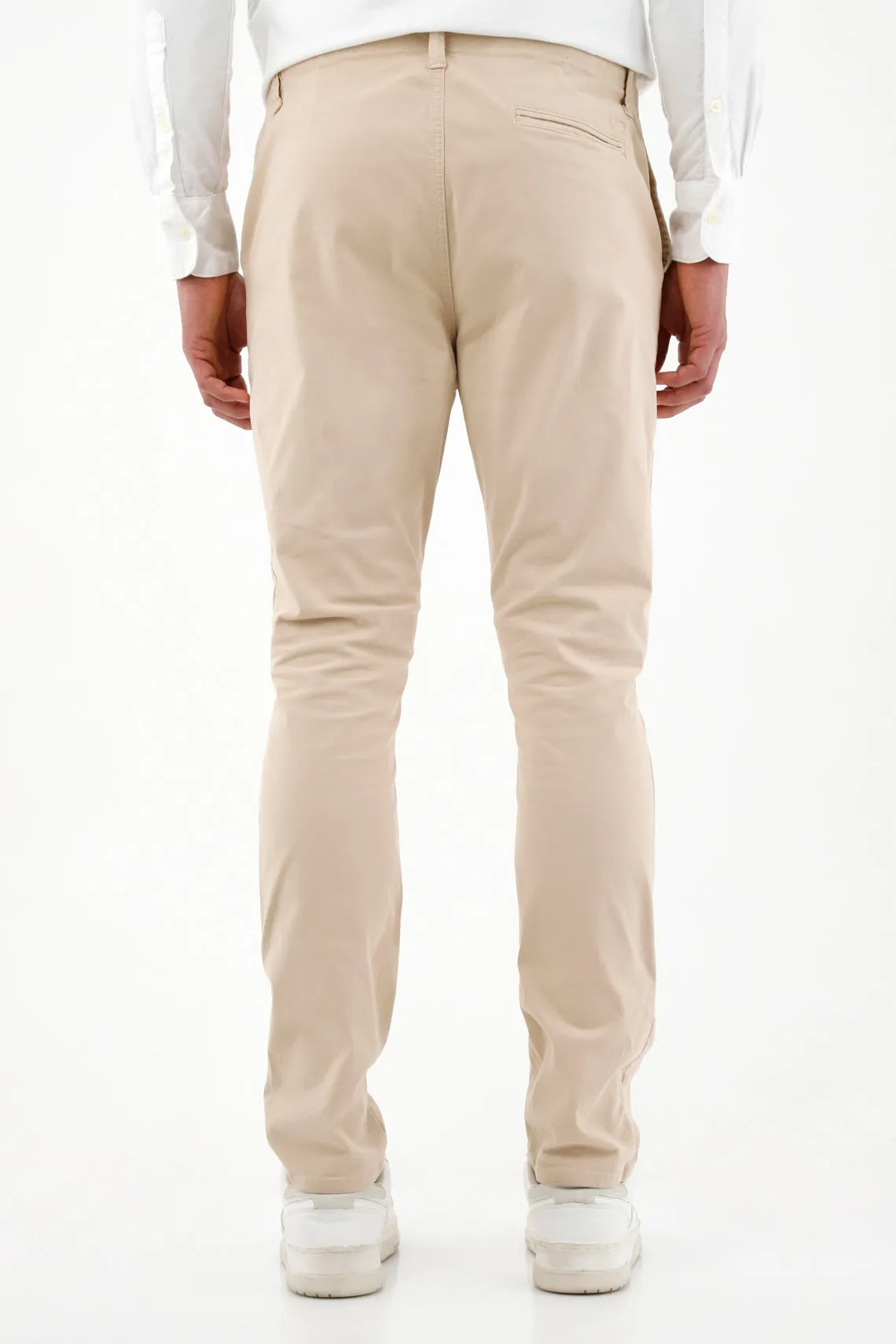 Pantalón clásico café para hombre