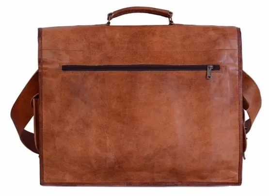 Rustic Leather Messenger Bag