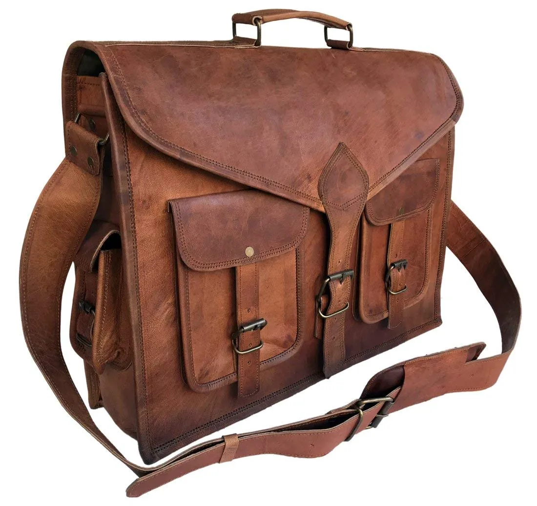 Rustic Leather Messenger Bag