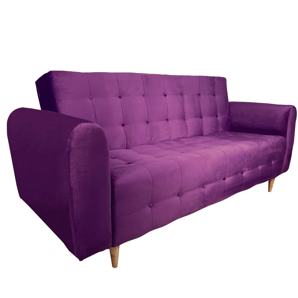 Sofa Cama Da Vinci Tela Petfriendly Morado