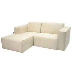 Sofa en L Malibu Antifluido Marfil