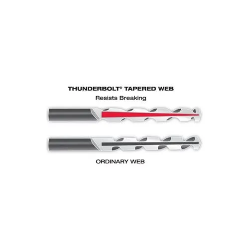 THUNDERBOLT® Titanium Coated 1/8" Drill Bits