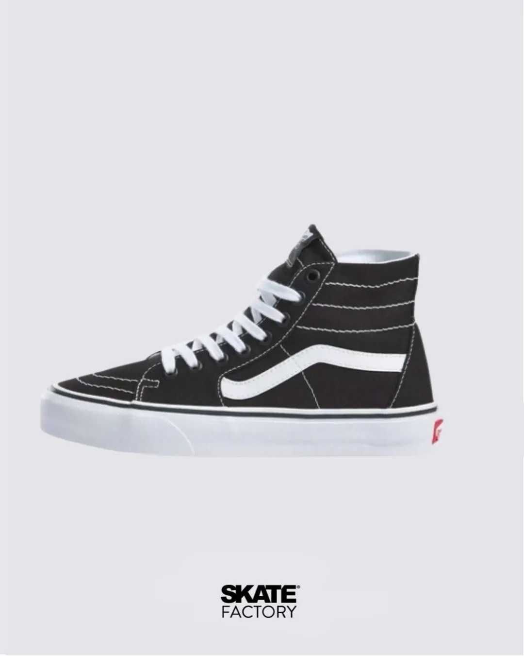 VANS TENIS UNISEX SK8 HI NGRO-BCO LONA