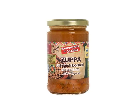 Zuppa di fagioli borlotti, 300 gr